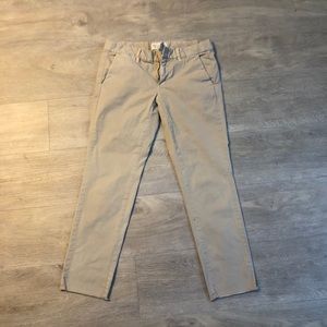 beige cotton twill pants | nili lotan | 0